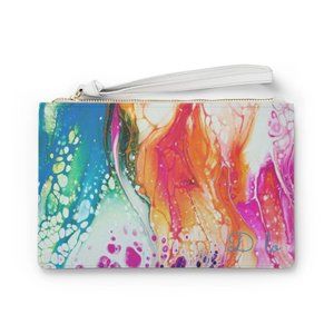 Custom Handmade, Original Art Design Clutch Bag